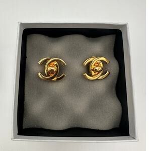 CHANEL Turnlock Earrings